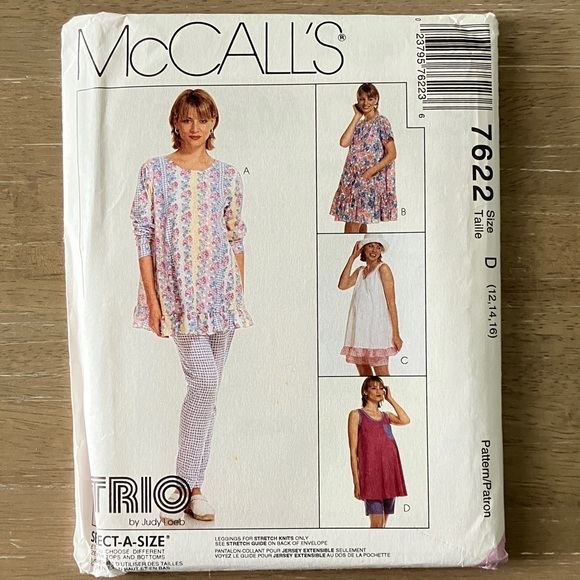 Maternity Sewing Pattern Bundle Vogue 9295 McCalls 6444 McCalls 7622 all Uncut - Picture 9 of 11